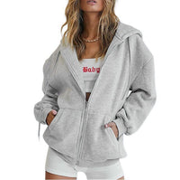 Unisex Zip-Up Hoodie with Cherry Blossom Pink Accents