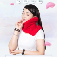 Ultra-Soft Memory Foam Travel Neck Pillow for Airplane & Car Support