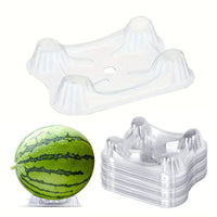Watermelon Support Cradles for Fruit and Vegetable Growth, Transparent Plastic Trays Prevent Rot