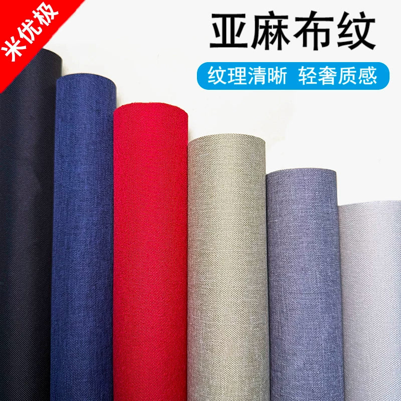 Self-Adhesive Linen Pipe Cover for Air Conditioning and Drainage Pipes, Decorative Wall Sticker, Waterproof