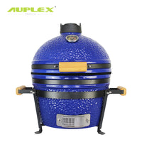 16-inch Ceramic BBQ Grill Outdoor Camping Portable Smoker Roaster for Whole Chicken