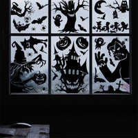 Halloween Castle Ghost Festival Window Clings Party Decor Static Stickers