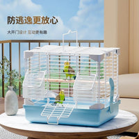 Small Metal Bird Cage for Parakeets, Lovebirds, Finches, and Other Small Ornamental Birds