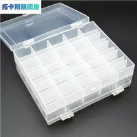 Sewing Machine Bobbin Organizer Box with 36 Pre-wound Bobbins and Thread