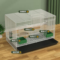 Quail and Chick Brooder Cage with Removable Tray - Durable Iron Wire Pet Enclosure for Small Birds and Poultry