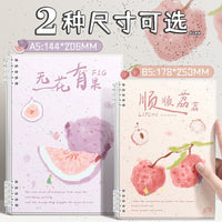 Detachable B5/A5 Coil Notebook with Thickened Pages, Cute Student Journal and Diary