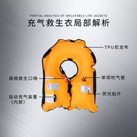 Automatic Inflatable Life Vest for Adults - Portable Fishing Buoyancy Aid