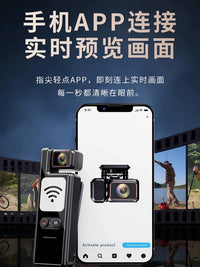 Wearable Body Camera with Night Vision and Loop Recording for Outdoor Sports and Security