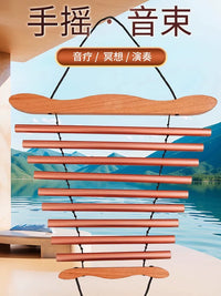 9-Tone Hand-Crank Wind Chime for Yoga & Meditation Sound Therapy