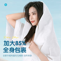 Disposable Compressed Cotton Bath Towels for Travel and Hotel Use, Individually Wrapped