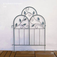 European Style Wrought Iron Garden Fence Panel for Outdoor Flower Beds and Yard Decor