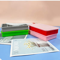 Silicone Ice Cube Tray with Lid, Food-Grade Square and Honeycomb Ice Maker Molds