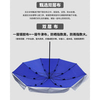 Large Outdoor Double-Ribbed Sunshade Umbrella for Commercial Use and Advertising