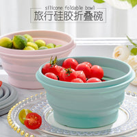 Collapsible Silicone Bowl with Lid - Portable Food Container for Travel, Camping, and Outdoor Meals