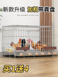 Automatic Cleaning Chicken Coop with Rain Cover and Nest Box for Outdoor and Indoor Use
