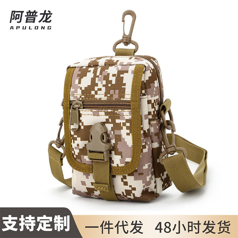 APLOMB Camouflage Lightweight Casual Shoulder Bag Men's Outdoor Tactical Crossbody Bag for Hiking Cycling