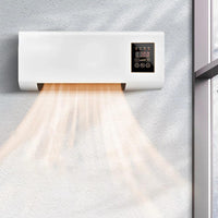 Wall-Mounted Electric Heater Fan for Home Bathroom Bedroom, 110V/220V, with Cool/Warm Air Function