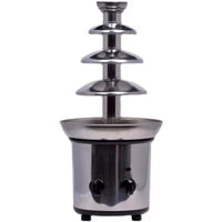 4-Tier Chocolate Fountain Machine for Home & Commercial Use, 220V Electric Chocolate Melter
