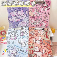 A4 Cat-Themed Clipboard with Multifunctional Writing Pad for Students