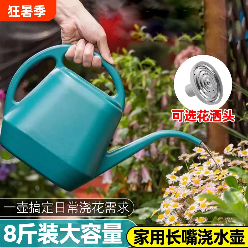 Long Spout Large Capacity Watering Can for Garden and Home Plants