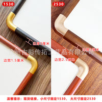 New Chinese Style Solid Wood Picture Frame with Faux Bronze Corners for Calligraphy and Paintings