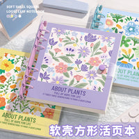 PVC Transparent Loose-Leaf Notebook with Soft Cover for Journaling and Notes