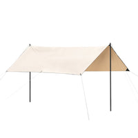 Outdoor Camping Tarp Shelter with Silver Coating for Sun Protection and Rainproof