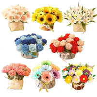 DIY Non-Woven Fabric Sunflower Bouquet Craft Kit for Adults - Valentine's Day Gift