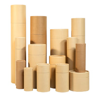 Kraft Paper Cardboard Tubes for Tea, Crafts, and Packaging