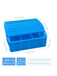 Divided Plastic Storage Box with Lid for Small Parts and Screws
