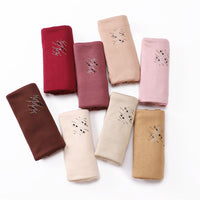Women's Elastic Mercerized Cotton Jersey Shawl Scarf with Rhinestone Embellishment