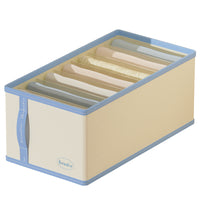 Fabric Clothes Storage Box with Compartments for Wardrobe Organization