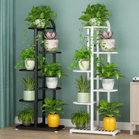 Multi-Tier Wrought Iron Plant Stand Indoor Outdoor Flower Pot Holder Display Shelf