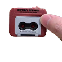 Retro Cassette Player Keychain Mini Bag Charm for Men and Women