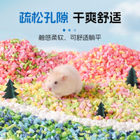 Hamster Popcorn Paper Bedding Natural Wood Pulp Fluffy Absorbent Litter for Small Pets