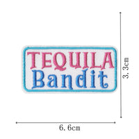 Embroidered Bar Theme Cartoon English Letter Patches for DIY Craft Decoration