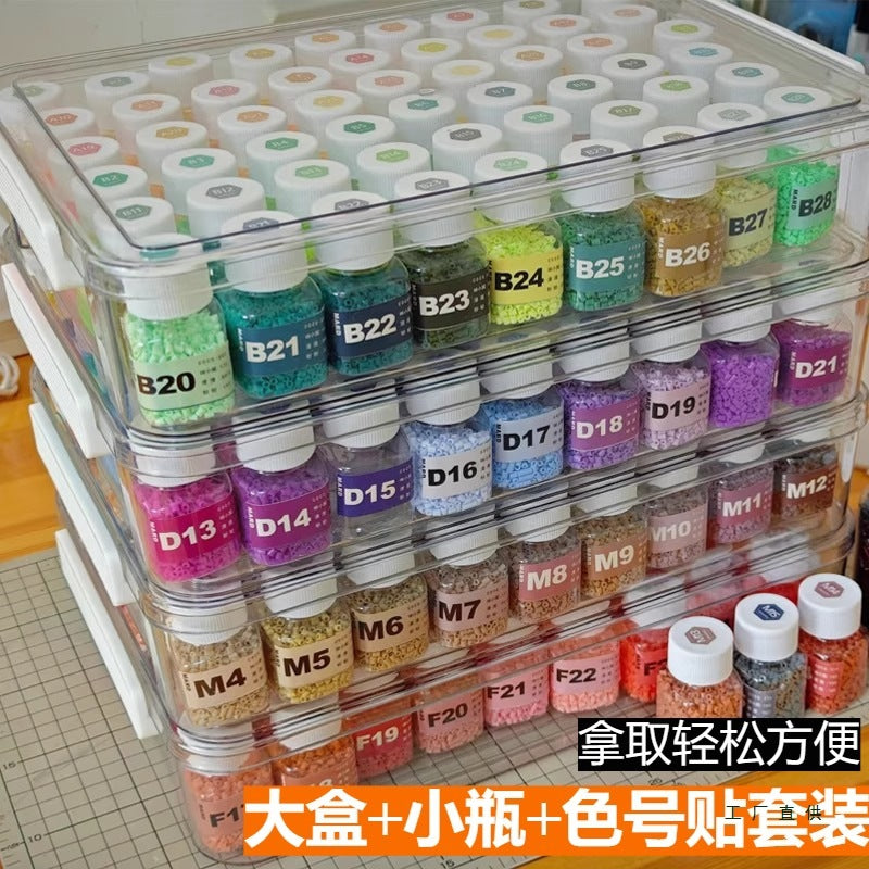 Perler Bead Storage Containers and Bottles for DIY Craft Supplies