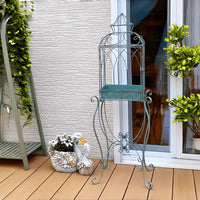 Balcony Flower Stand Birdcage Iron Art Succulent Plant Rack Indoor Outdoor Living Room Multi-tier Storage Shelf