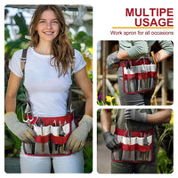 Gardening Tool Belt Pouch for Gardeners, Cleaners, and Service Staff
