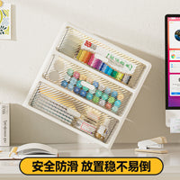 Desktop Drawer Organizer Multi-layer Transparent Storage Box for Stationery and Sundries
