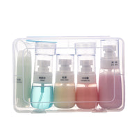 Travel Portable Cosmetic Bottle Set Lotion Press Pump Spray Mist Cream Jars