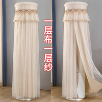 Upright Cylindrical Air Conditioner Dust Cover with Liner, Double-Layer, No Need to Remove for Operation