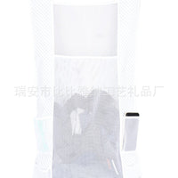 PVC Mesh Hanging Storage Bag for Bathroom Toiletries and Sundries, Detachable and Connectable