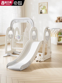 Bear Beixi Kids Indoor Slide and Swing Set for 2-10 Year Olds, Multifunctional Home Playground