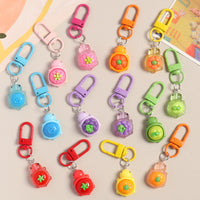 Luminous Fruit Turtle Keychain Resin Bag Charm Trendy Creative Gift