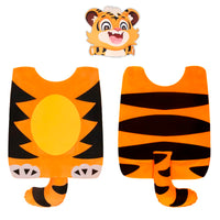 Kids Animal Cosplay Costume Set with Vest and Headpiece for Stage Performance