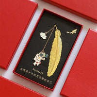 Graduation Season Feather Bookmark Gift Set for Students