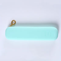 Silicone Makeup Brush Bag with Zipper or Magnetic Closure, Portable Travel Cosmetic Organizer for Lipsticks and Eyebrow Pencils