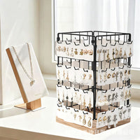 Multi-Layer Iron Art Jewelry Display Stand for Bracelets, Earrings, and Necklaces