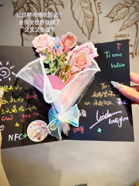 NFC Recording Rose Bouquet Pop-Up Book Greeting Card DIY Kit for Birthday Gifts
